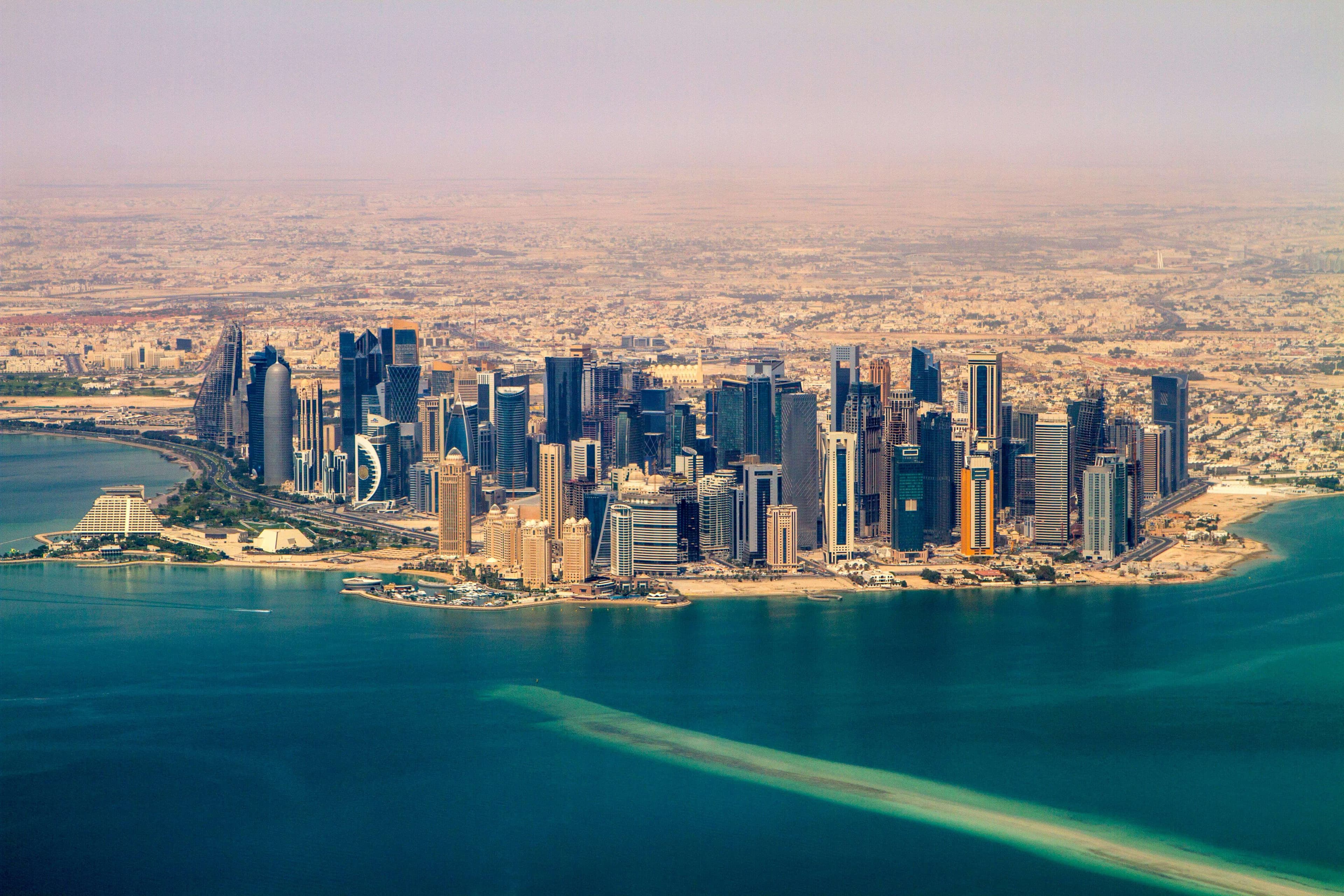 Qatar Charity Lusail Residential Tower - Gypsum Board Ceiling Installation